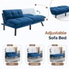 Convertible UNISOAR Foldable Modern Sofa Bed, Futon Lazy Sofa Bed, Lounge Chair Indoor,Light Gray/Blue/Black/Cream/Green/Brown - 4 of 4