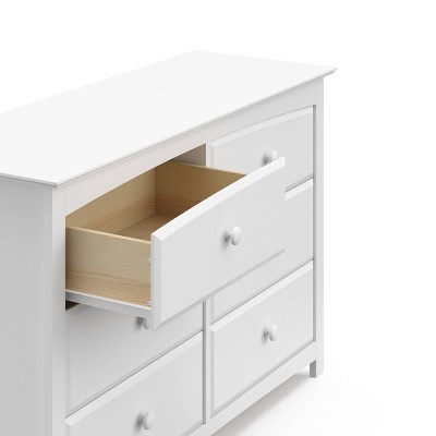 Kenton Classic White 6-Drawer Nursery Dresser with Safety Stops