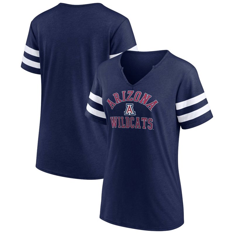 NCAA Arizona Wildcats Women&#39;s V-Neck Notch T-Shirt, 1 of 4