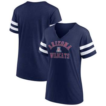 NCAA Arizona Wildcats Women's V-Neck Notch T-Shirt