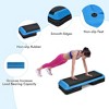 Costway Fitness Aerobic Step Cardio Adjust 4'' - 6'' - 8'' Exercise Stepper w/Risers Blue - 2 of 4