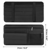 Unique Bargains ABS PU Leather Sunglasses Storage Car Sun Visor Organizer - 3 of 4
