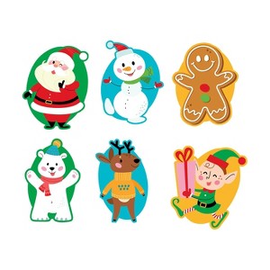 Fun Express 3" Bulk 144 Pc. Christmas Characters Jumbo Vinyl Stickers ...