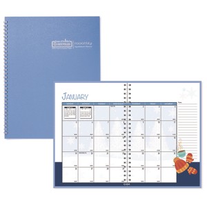 Seasonal Monthly Planner, Illustrated Seasons Artwork, 10 x 7, Light Blue Cover, 12-Month (Jan to Dec): 2026 - 1 of 4