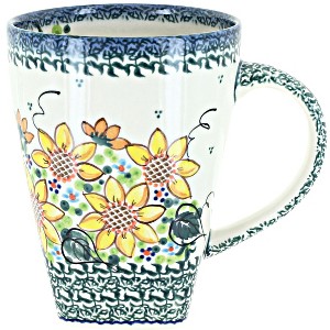 Blue Rose Polish Pottery K06 Galia Large Coffee Mug - 1 of 2