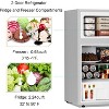 R.W.FLAME 3.2 Cu.Ft. Compact Mini Fridge with Freezer, 2-Door Design, Adjustable Shelves for Dorm, Apartment, Office, and Basement - 4 of 4