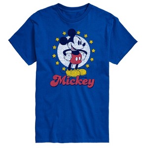 Men's - Disney - Mickey  Stars Short Sleeve Graphic T-Shirt - 1 of 4