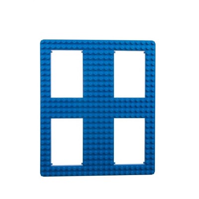 Strictly Briks Big Bricks Stackable Baseplates - 100% Compatible with All Major Brands, Blue - 1 Piece - 13.75x16.25 Inches