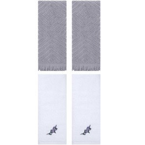 REGALWOVEN 4 Pcs Bathroom Home Decor Cotton Soft Absorbent Hand Towel 13" x 29" - 1 of 4