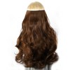 Unique Bargains Women's Big Wavy Hair Extensions High Temperature Fiber Brown 1 Pc - 2 of 3