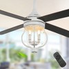 Bella Depot 52" Farmhouse Brown Wood Ceiling Fan 6-Speed Reversible Blades with Remote Control and Light Kit(Bulbs not Included) - 2 of 4