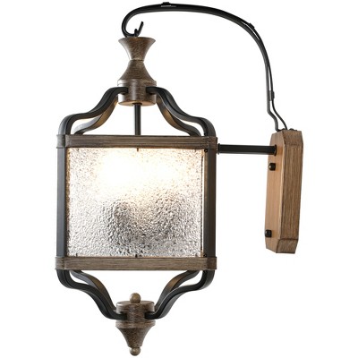 Bella Depot Glass Wood Wall Light