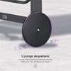 PURPLE LEAF Outdoor Lounge Chair Set Aluminum Patio Chaise Lounger with Side Table and Pillow for Outside Pool Beach Sunbathing Tanning Recliner - 4 of 4