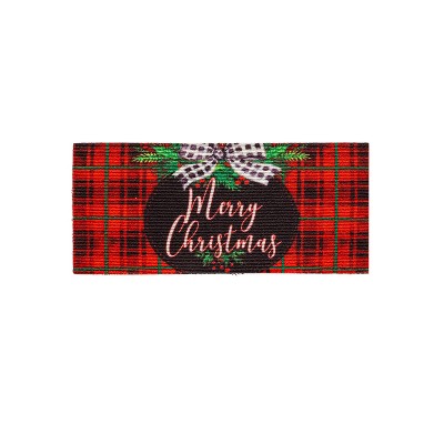Evergreen Farmhouse Ornament Sassafras Indoor Outdoor Switch Doormat 1'10"x10" Multicolored