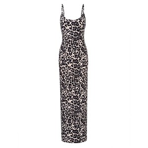 Women Full Slip Under Dresses Sleeveless Adjustable Spaghetti Strap Cami Maxi Dress Nightgowns Sleepwear - 1 of 4