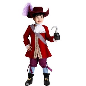 HalloweenCostumes.com Toddler Boys Disney Deluxe Captain Hook Costume | Kids' Classic Peter Pan Villain Outfit - 1 of 4