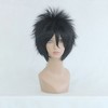 Unique Bargains Women's Wigs with Wig Cap Short Hair 12" Black - 2 of 4