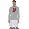 University of Hartford Adult Sport Long Sleeve Shirt Primary Logo, Athletic Heather - image 3 of 4