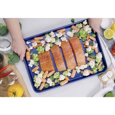 Granite Blue 15-Piece Nonstick Aluminum Cookware Set