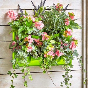 The Lakeside Collection Double Wall Planter for Vertical Gardens, Living Walls - Indoor/Outdoor - 1 of 4