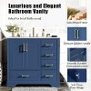 TIRAMISUBEST Traditional Bathroom Vanity with 36" Ceramic Sink, Bathroom Floor Cabinet with Soft Close Doors and 4 Drawers - 4 of 4