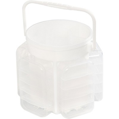 We R Craft Caddy Translucent Plastic Storage-6.3"X6.3"X5.7" Case