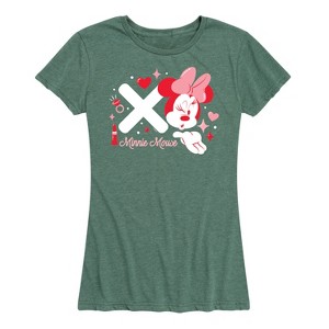 Women's - Disney - Xo Minnie Mouse Short Sleeve Graphic T-Shirt - 1 of 4