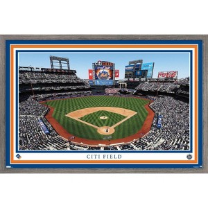 Trends International MLB New York Mets - Citi Field 22 Framed Wall Poster Prints - 1 of 4