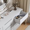 NicBex 8/9 Drawer Dresser,Large Capacity Clothing Storage Cabinet with Wide Top,Dressers Chest of 8 Drawers for Bedroom,Living Room,TV Stand Use,White - 4 of 4