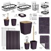 Bathroom Accessories Set with Shower Caddy and Bath Rugs - 27PC Bathroom Accessory Set with Shower Caddies & Bath Rugs, Shower Curtain Set - 2 of 4