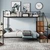 CAVINAS Twin Bunk Beds for Kids, Metal Twin Bed Frame with Drawer and Lateral Storage Ladder and Wardrobe for Bedroom, Living Room - 2 of 4