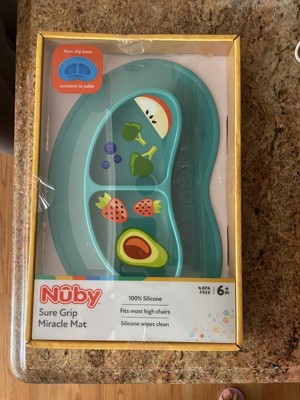 Nuby Sectioned Silicone Feeding Mat - Gray : Target