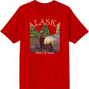 Adventure Society Alaska Crew Neck Short Sleeve Adult T-shirt - 1 of 2