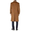 Prontomoda Men's Single Breasted Black Luxury Wool/Cashmere Full Length Topcoat - 3 of 3