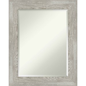 24" x 30" Dove Framed Wall Mirror Graywash - Amanti Art: Modern Rectangle Beveled, Polystyrene Frame, Wall Mount - 1 of 4