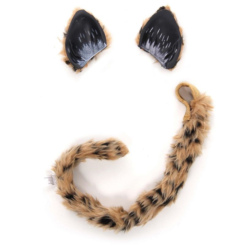 HalloweenCostumes.com    Cheetah Cat and Ears Tail Set, Brown, 4 of 8