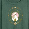 Women's - Disney Princess - Brave Beauty Lightweight French Terry Wide Neck Long Sleeve Shirt - 2 of 4