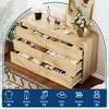 Drawer Dresser, Wooden Chest of Drawers with Anti-Tip Kit, Rounded Corners & Metal Legs for Living Room, Bedroom, Natural Wood Color - 3 of 4