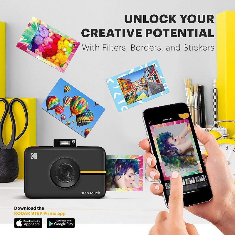 Kodak Step Touch 13MP Digital Camera & Instant Printer with 3.5 LCD Touchscreen Display, 1080p HD Video, 5 of 7