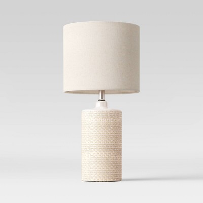 large cream table lamp