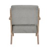 Sapphtopaz Modern Accent Chair Tufted Mid-Backrest Chair for Bedroom Upholstery Lounge Chair Wood Accent Chair for Living Room, Nursery - 3 of 4