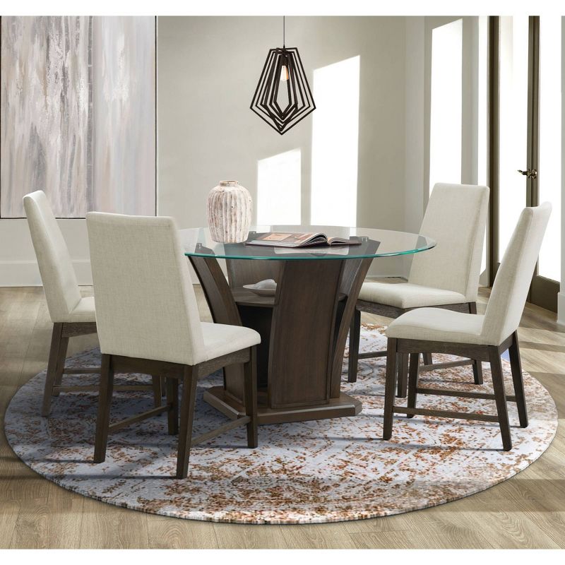 Simms Round Standard Height Dining Table Walnut - Picket House Furnishings, 3 of 10