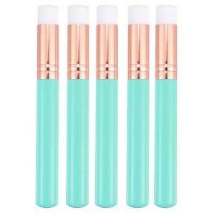 Unique Bargains Travel Blending Foundation Concealer Blusher Makeup Brush Set 10.3x1.4cm 5 Pcs - 1 of 4