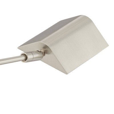 Adjustable Silver Pharmacy Floor Lamp with LED Light