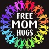 Adult Design By Humans Free Mom Hugs Pride Circle of People By adamle1987 T-Shirt - 2 of 2