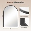 MAYEERTY Bathroom Wall Mirror Metal Frame Vanity Mirror for Bedroom Entryway Living Room - 4 of 4
