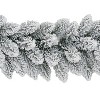 Puleo 9'x10" Flocked Rochester Garland - 4 of 4