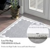 Modern Washable Living Room Rug, Bordered Printed Rug with Non-Slip Backing, Low Pile Stain Resistant Indoor Rug for Bedroom - 4 of 4