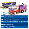 SYNCFUN Fire Truck Toy with LED Projections & Sirens Volume
 and Go Fire Engine Trucks, Boys Girls Firetruck for Kids Birthday - 4 of 4