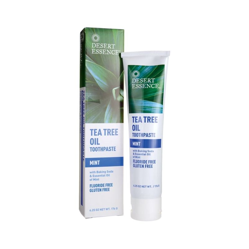 Desert Essence Tea Tree Oil Toothpaste- Mint 6.25oz, 1 of 2